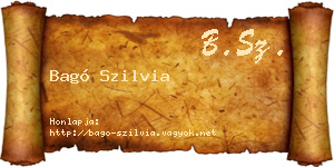 Bagó Szilvia névjegykártya